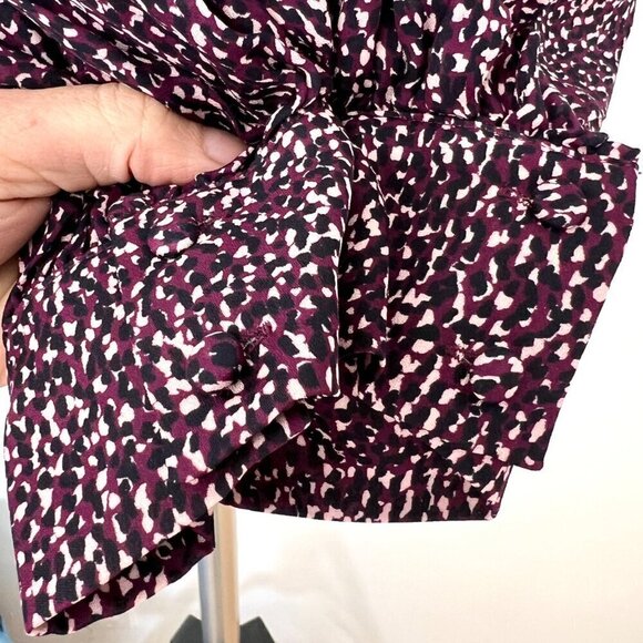 NWT Parker 100% Silk Matilda Wrap V-Neck Smocked Waist Blouse Funfetti Sz XL‎ - Picture 4 of 10